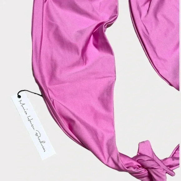 Monica Hansen Beachwear Women's Size Large Money Maker Halter Bikini Top Orchid - Picture 8 of 11